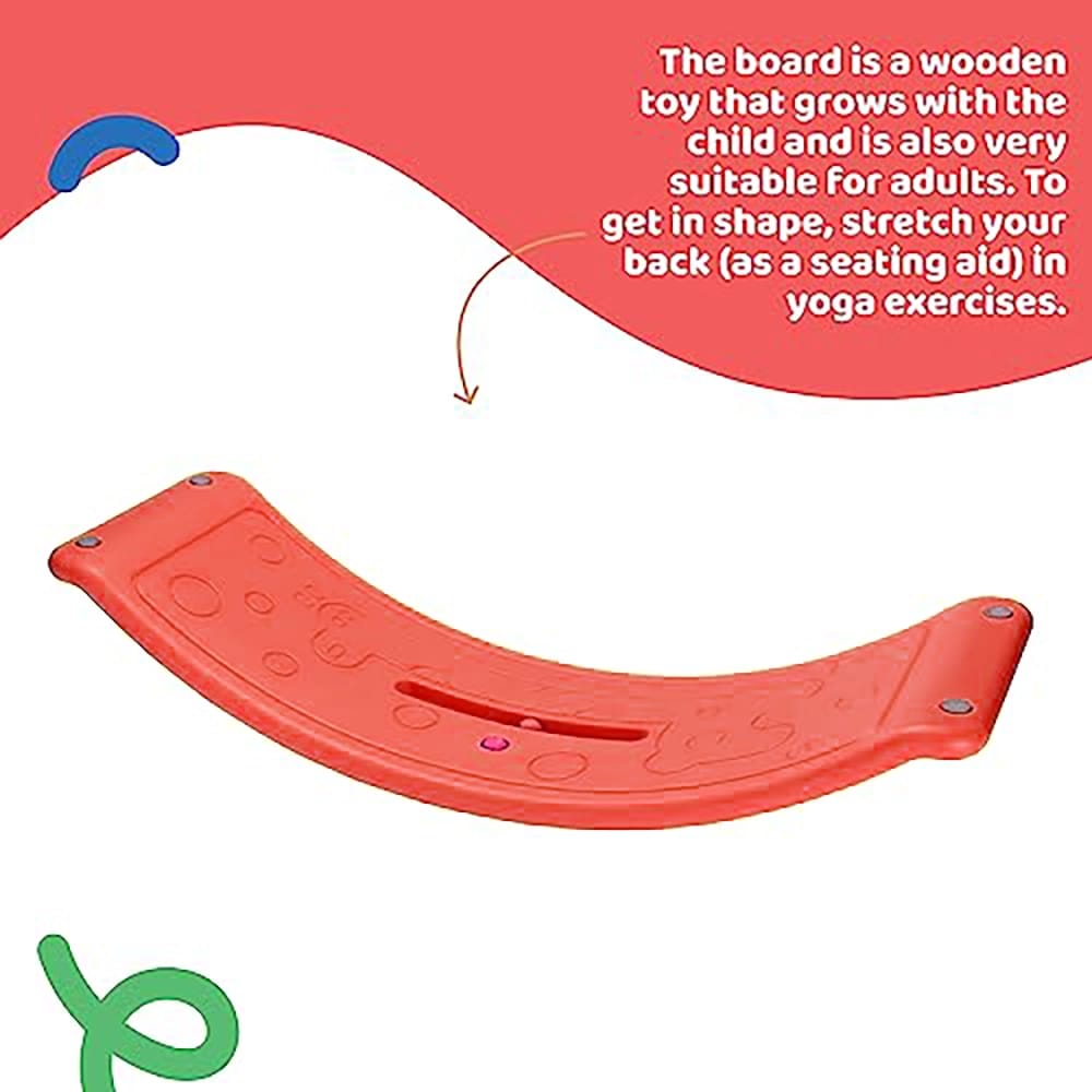 Dazmers Children's Balance Board, Red