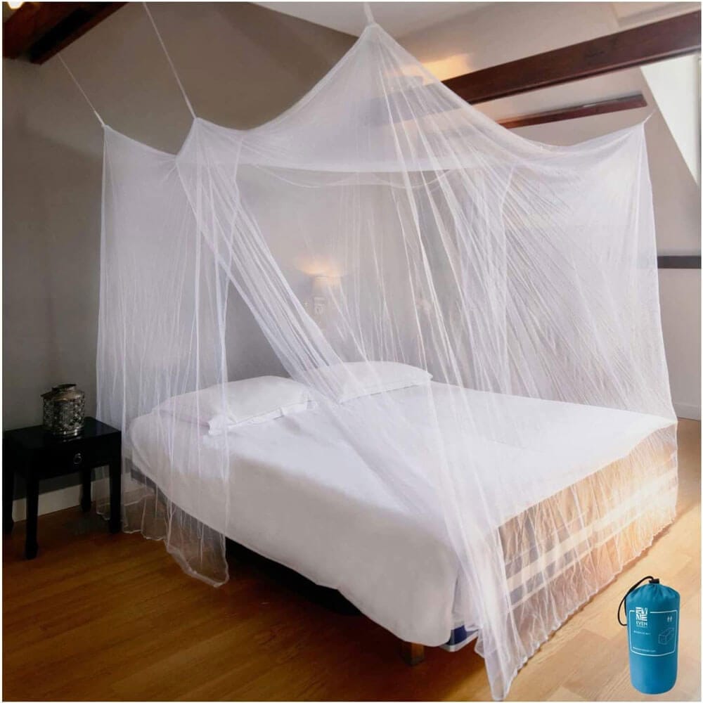 EVEN NATURALS Extra-Large Luxury Mosquito Net for Double/King Size Beds & Tents