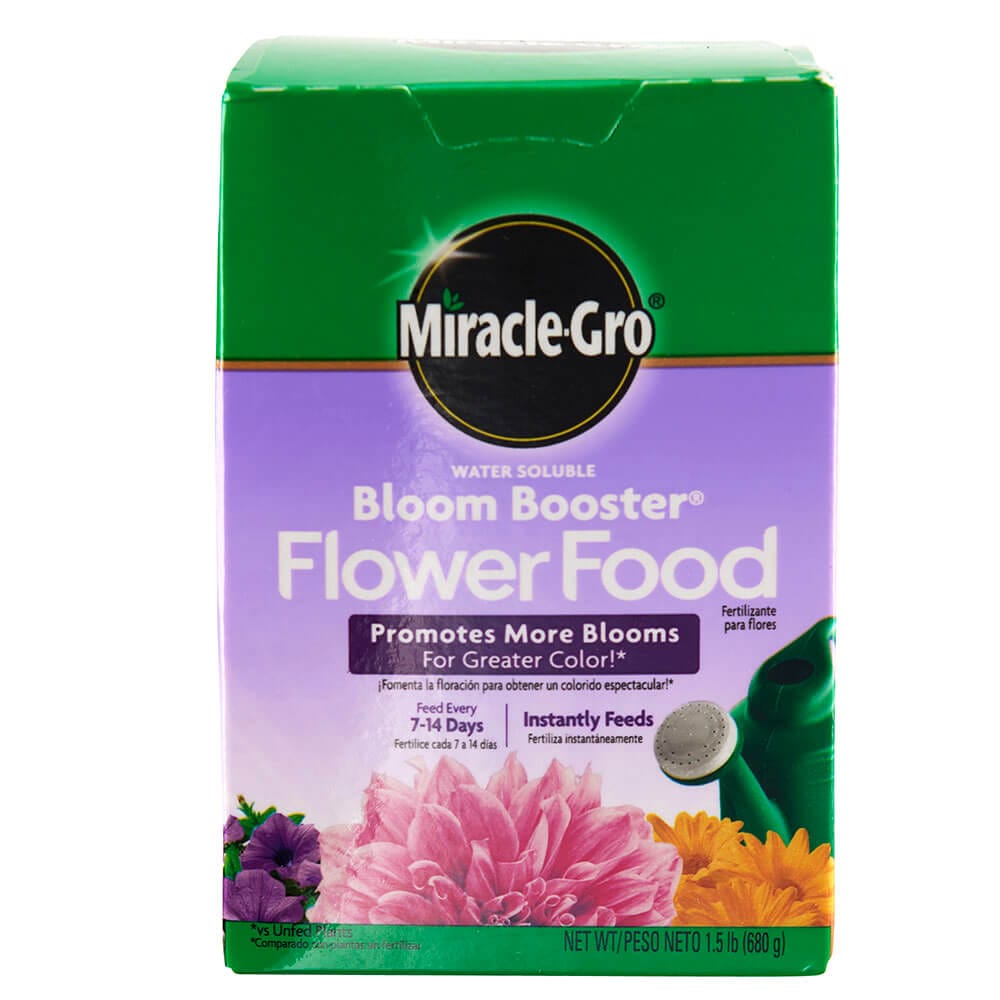 Miracle-Gro Water Soluble Bloom Booster Flower Food, 1.5 lbs