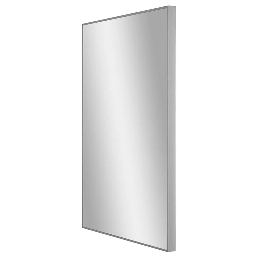 American Art Decor Rectangular Accent Wall Mirror, Silver