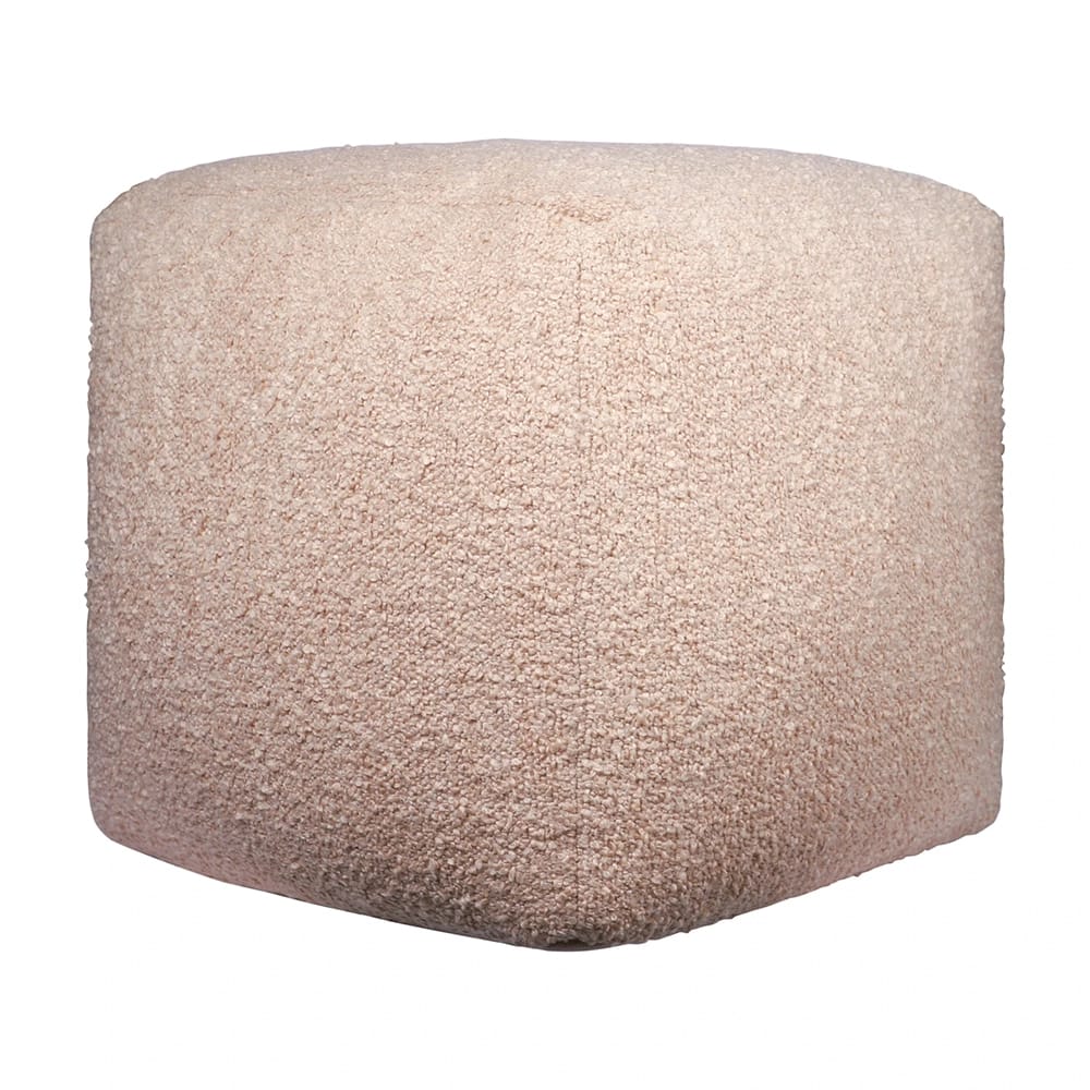 LR Home Boucle Pouf, Tan