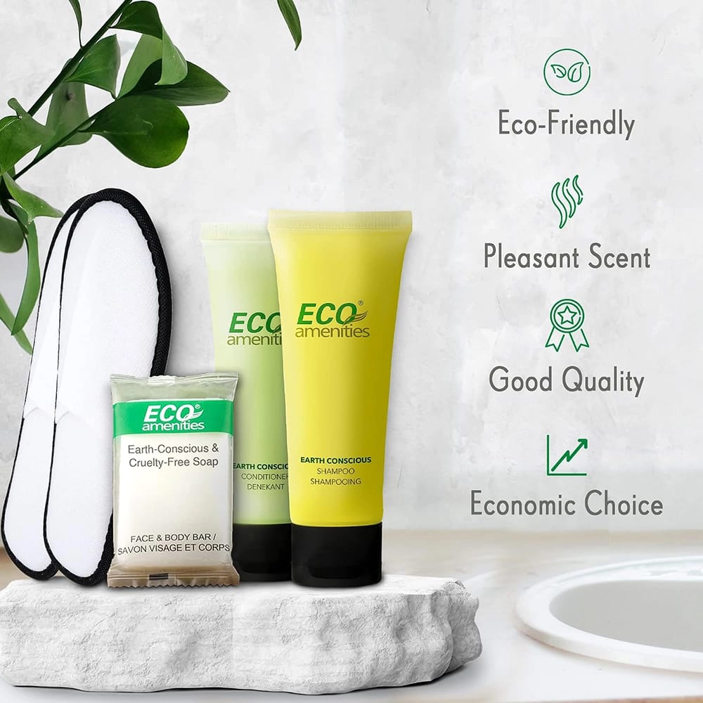 ECO Amenities Bulk Travel Toiletries Set, 140-Piece