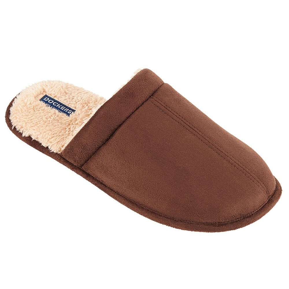 Dockers Men's Microsuede Slippers, Brown