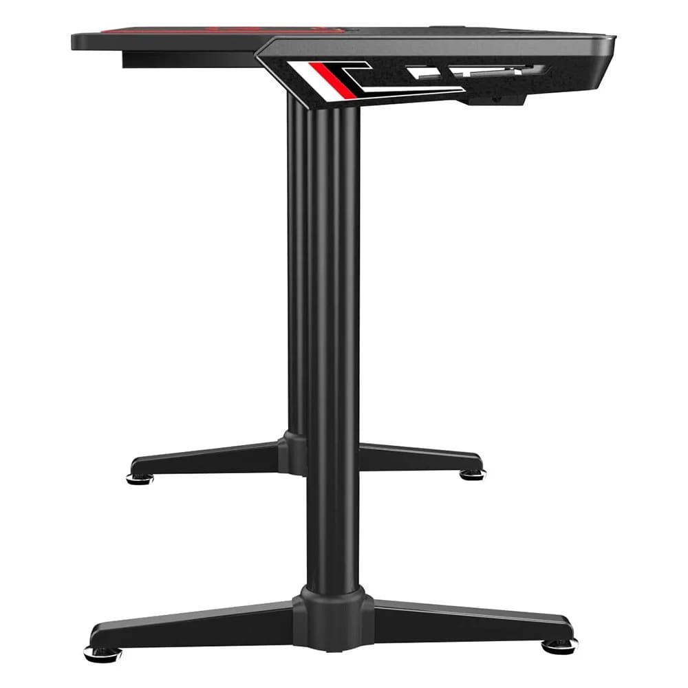 Eureka Ergonomic Curved Gaming Desk, Black