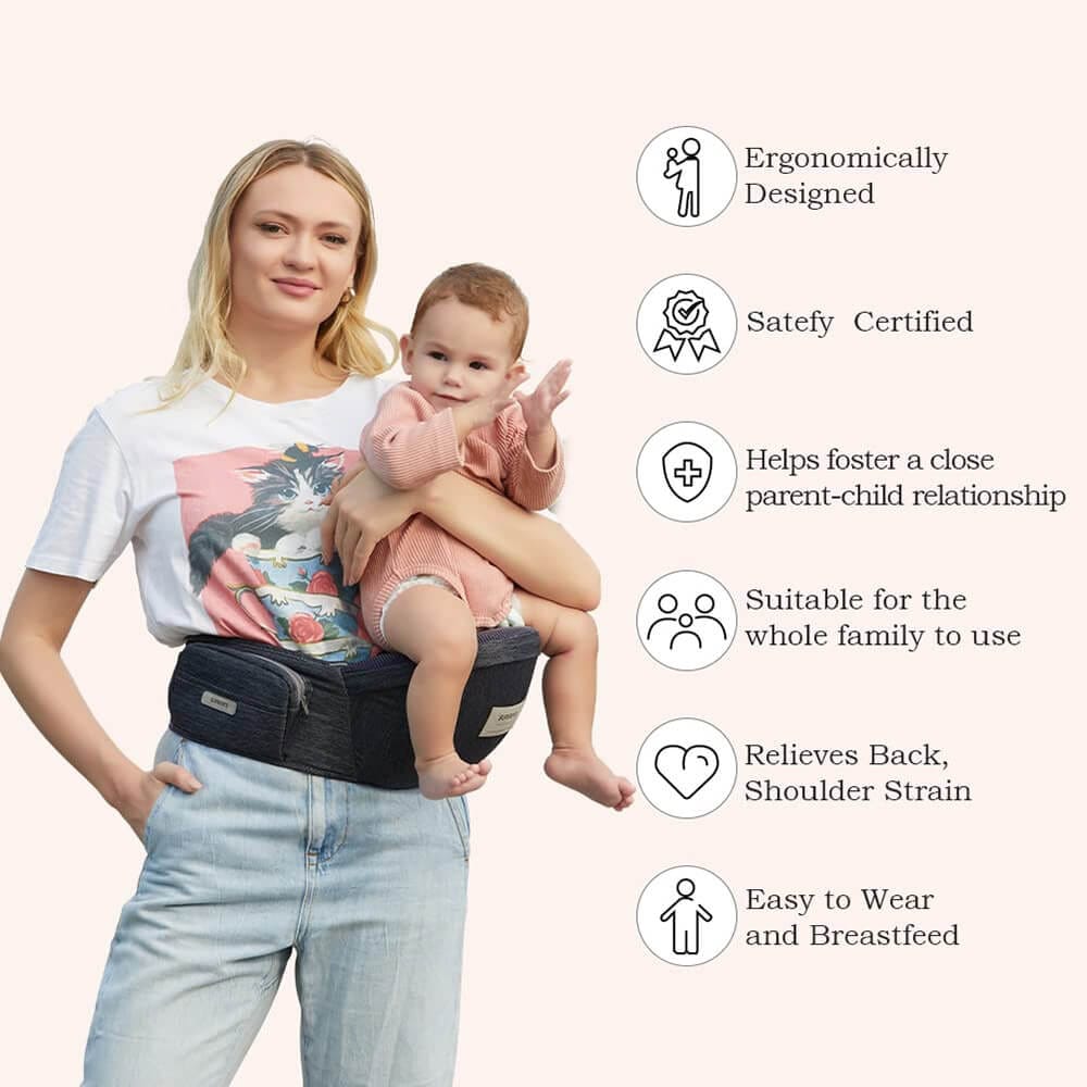 Sunnors Baby Hip Carrier, Gray