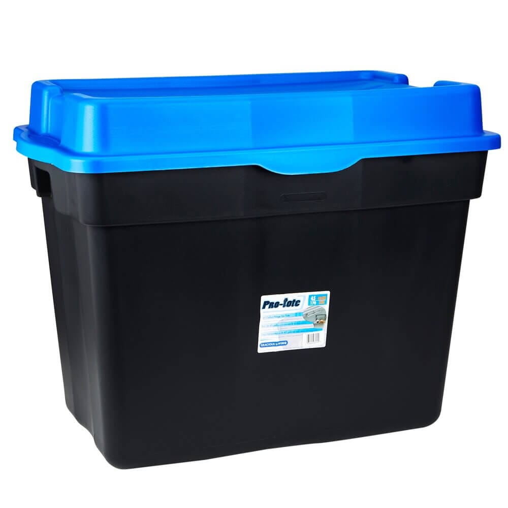 Gracious Living Pro-tote Hinged Storage Tote, 45 Gal