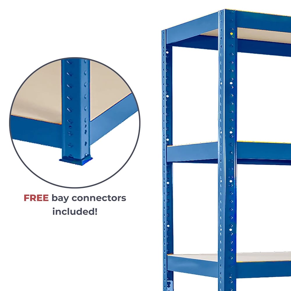 G-Rack 5-Tier Garage Shelving Unit, Blue