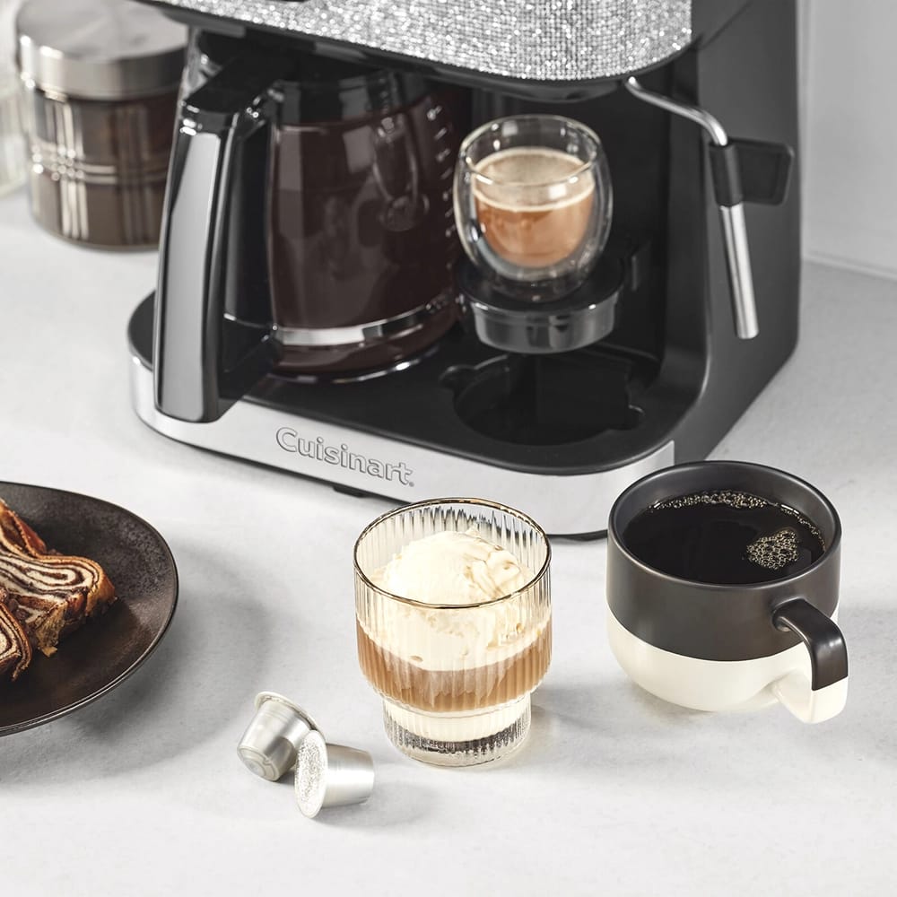 Cuisinart Barista Bar 4-in-1 Coffee Maker, Crystal Glam