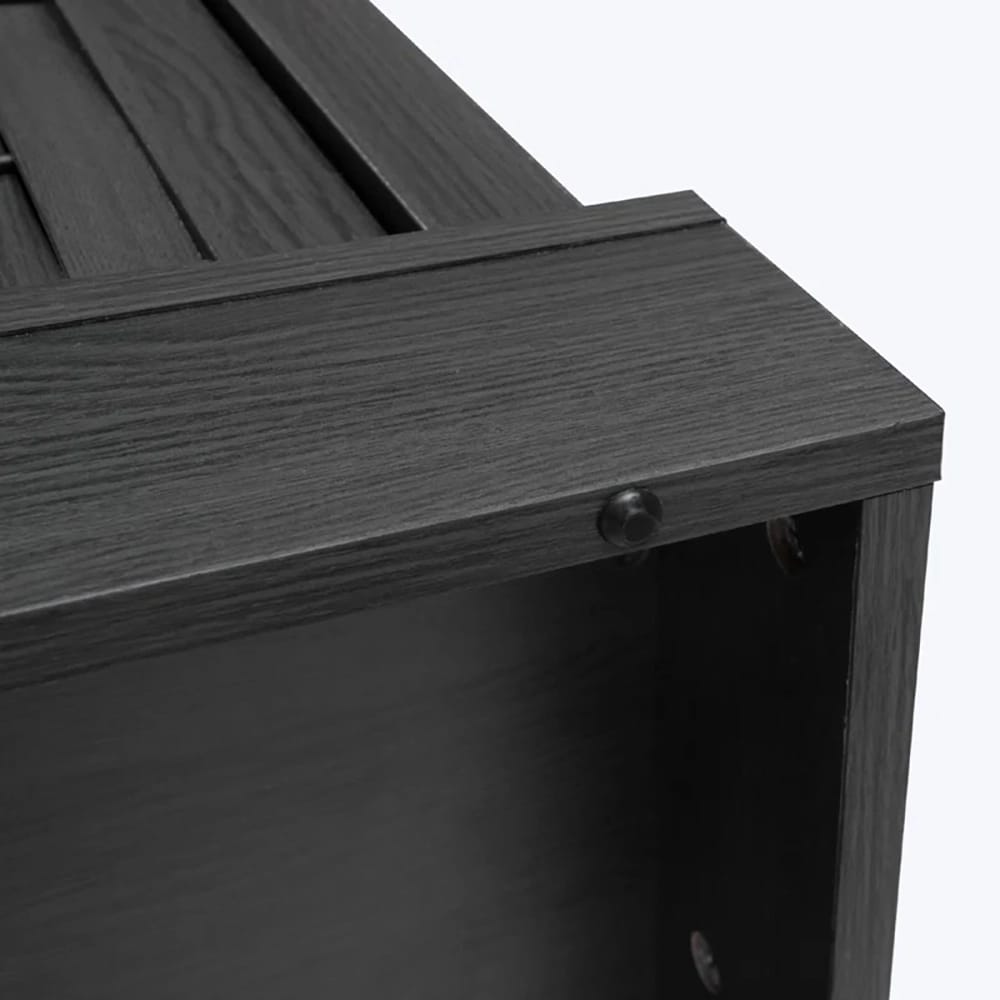 TV Stand with Electric Fireplace and Sliding Barn Door, Dark Gray