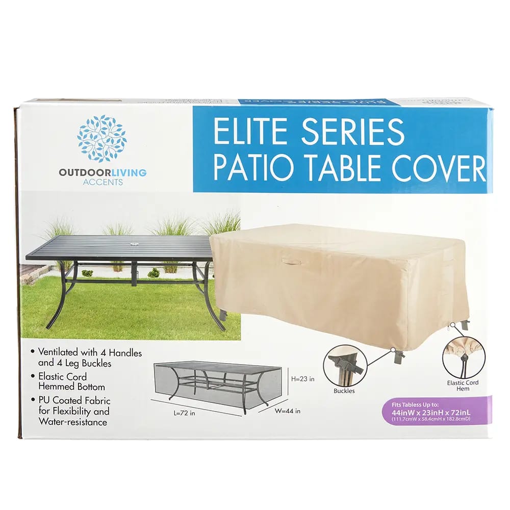 Outdoor Living Accents Elite Series Patio Table Cover, 72"