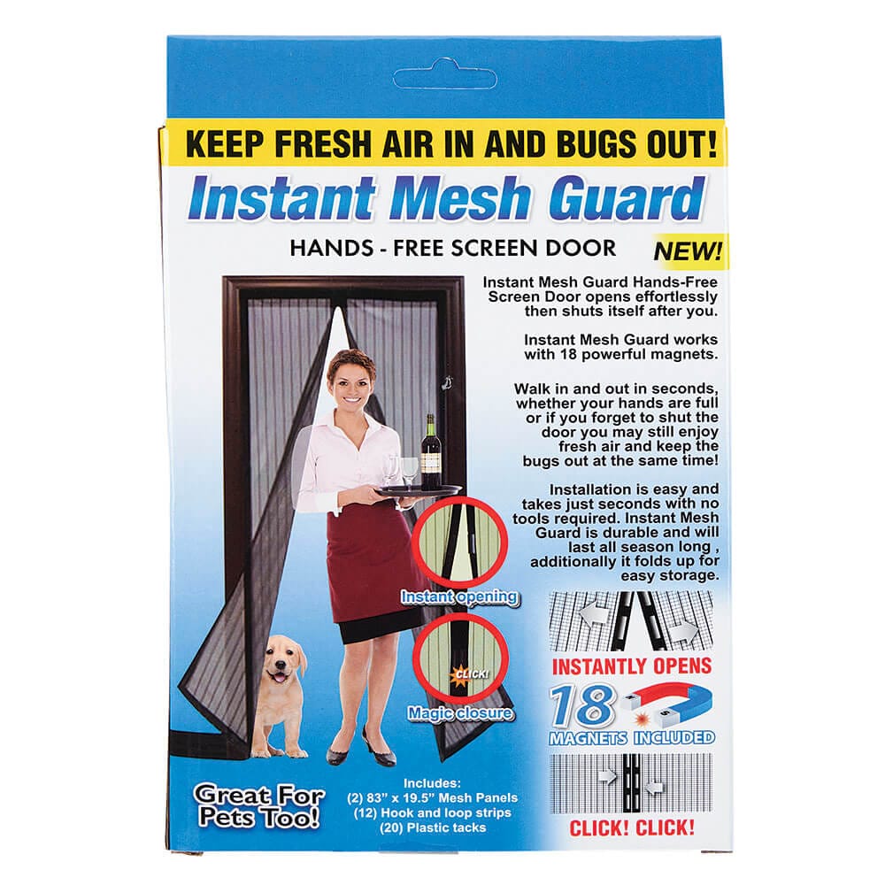 Instant Mesh Hands-Free Screen Door