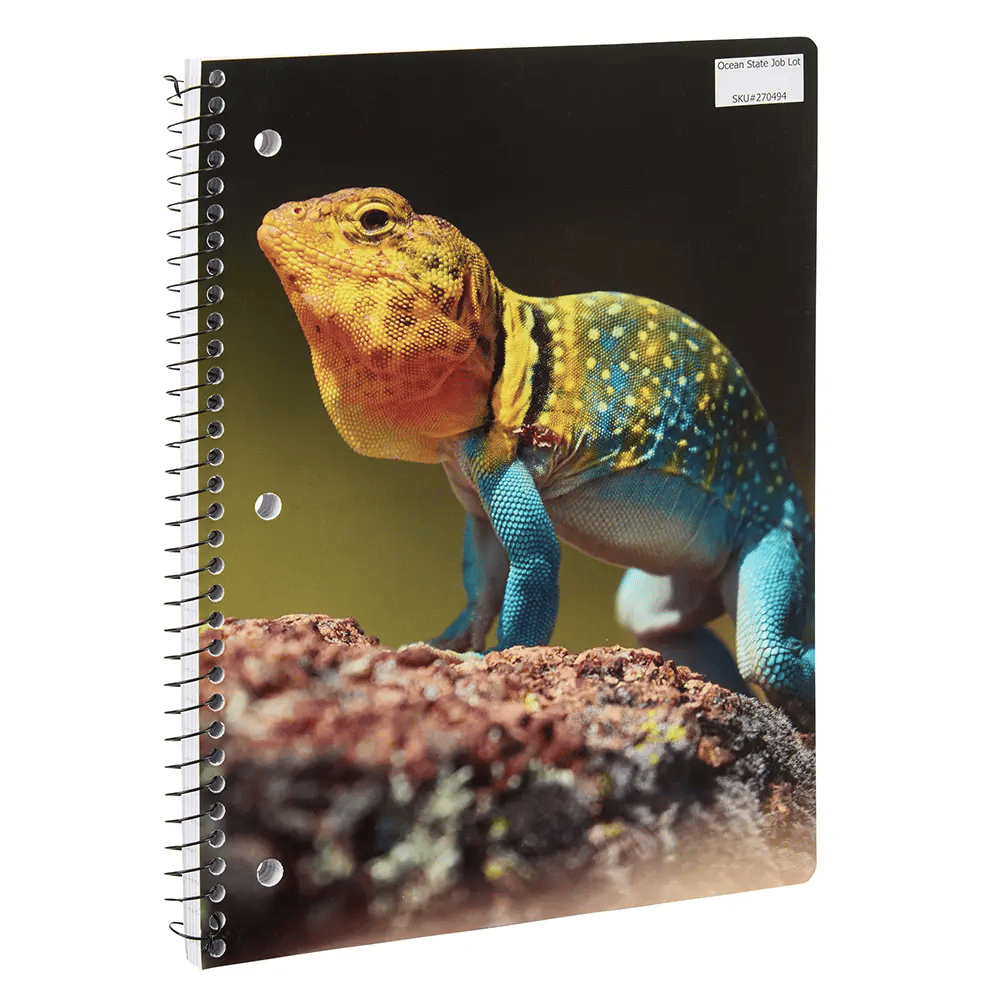 Lizard 1 Subject Spiral Notebook, 100 Sheets, 8" x 10.5"