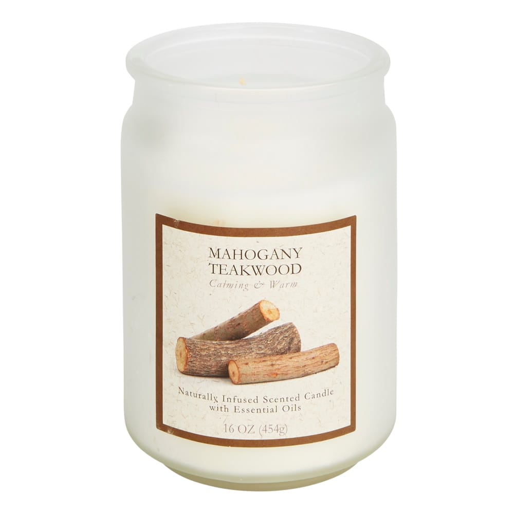 Mahogany Teakwood Scented Candle, 16 oz