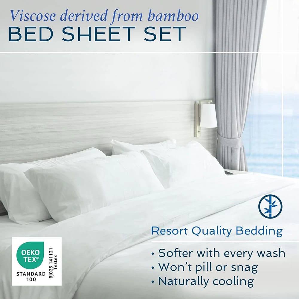 Hotel Sheets Direct 100% Viscose Sheets, Sand, California King