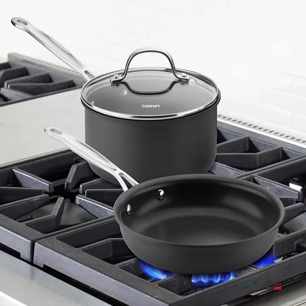 Cuisinart 14-Piece Chef's Classic Nonstick Hard Anodized Set, Black