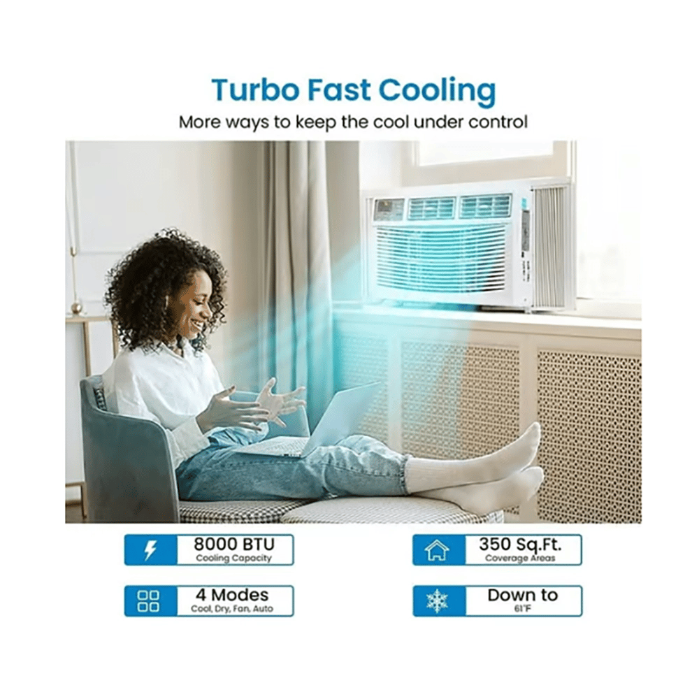 Cool-Living 10,000 BTU Window Air Conditioner, WIFI Enabled