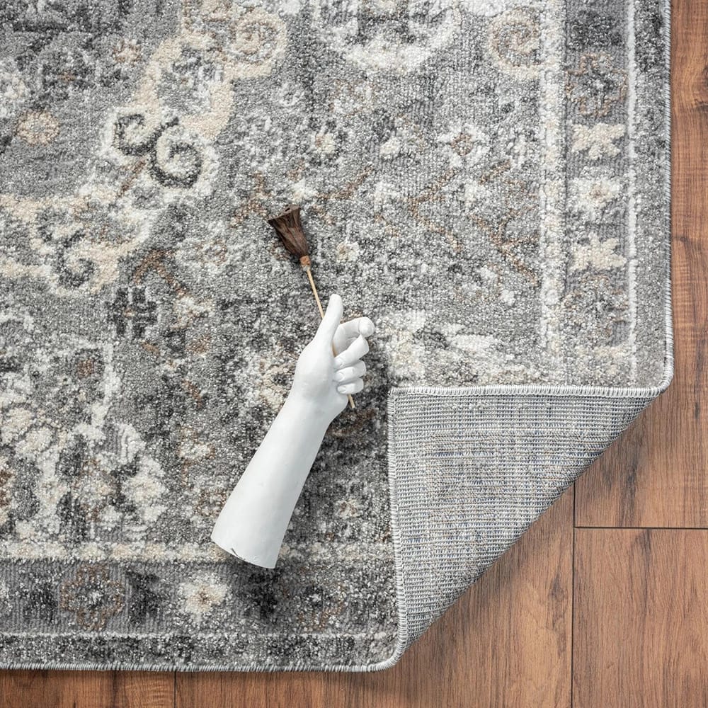 Euston 8'8" x 12'6" Modern Area Rug, Gray