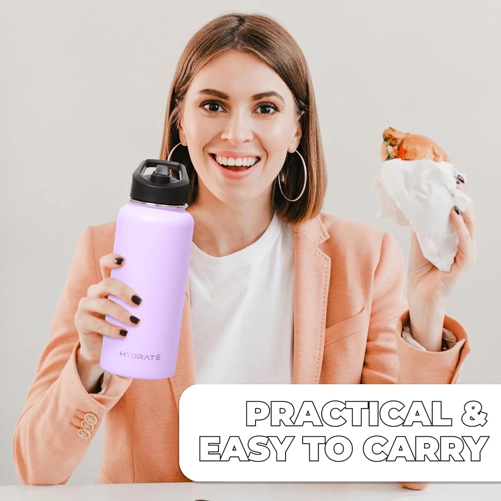 HYDRATE 32 oz Water Bottle, Cherry Blossom