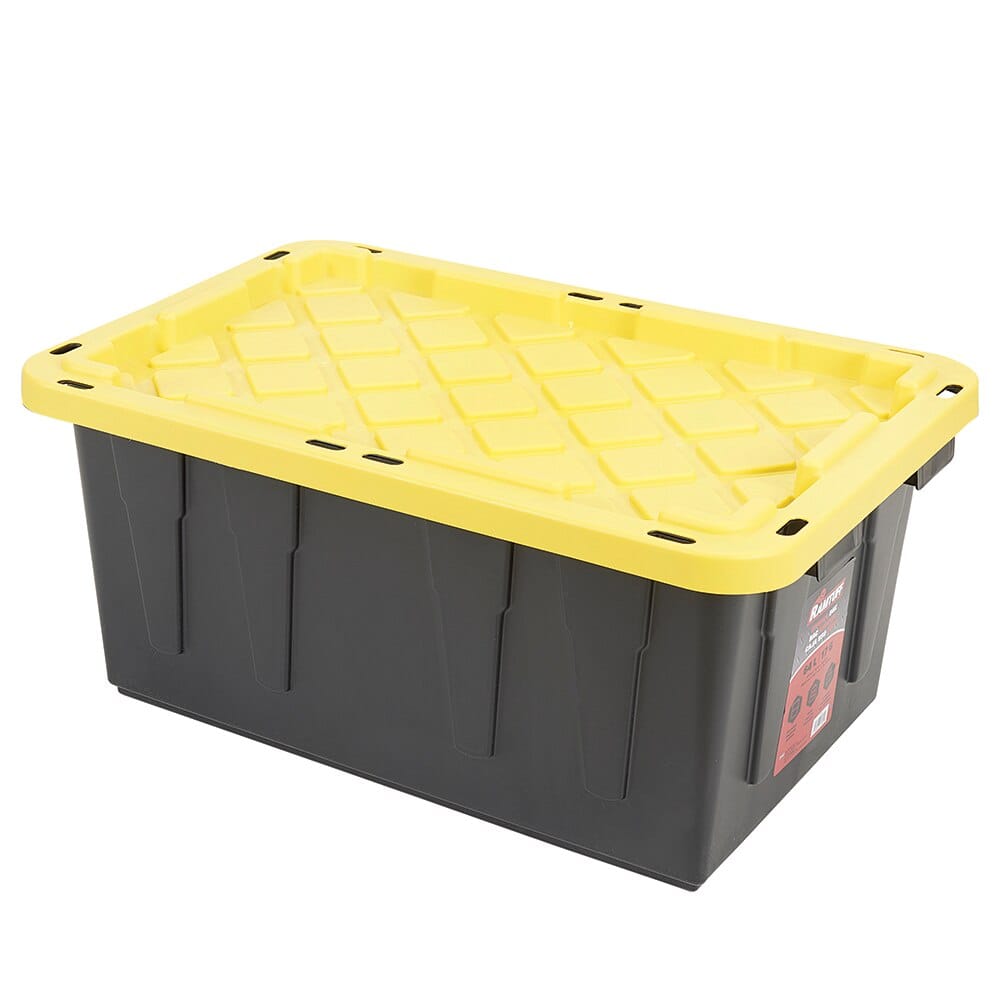 Strong Box Storage Tote with Lid, 17 Gal