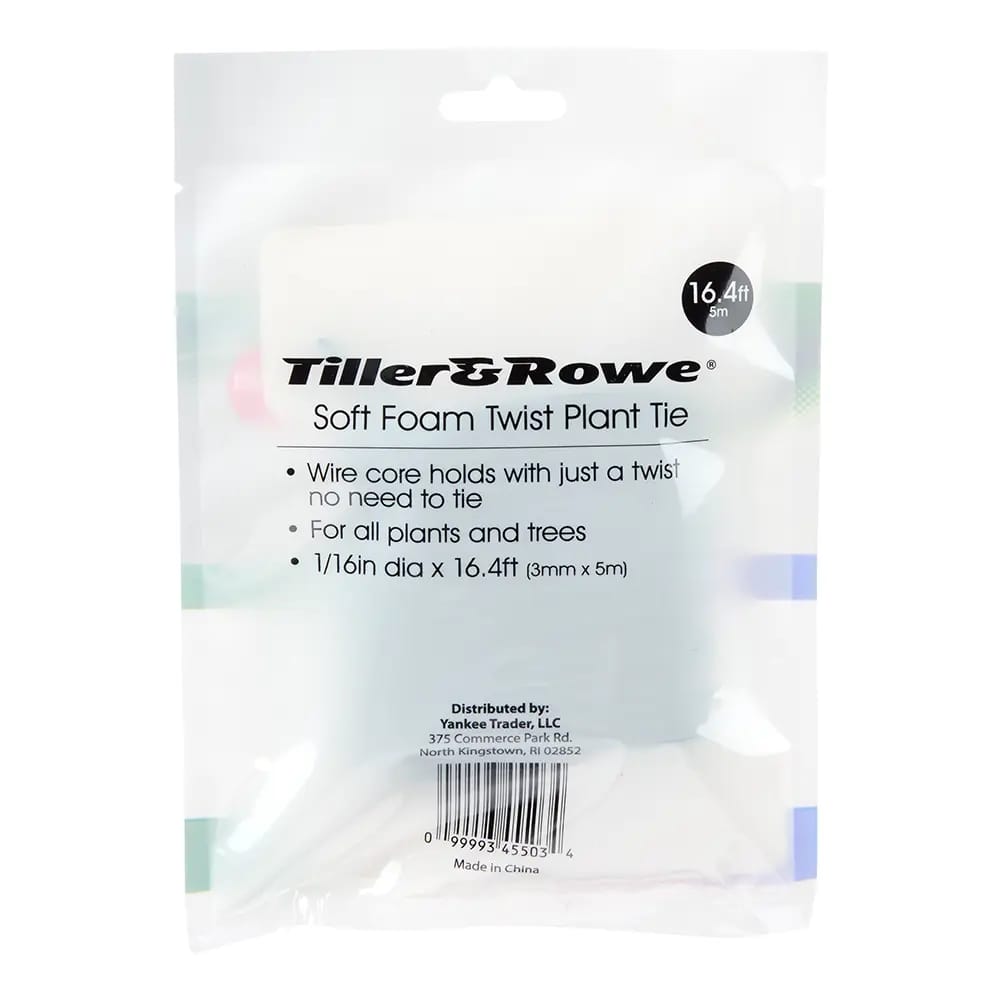 Tiller & Rowe Soft Foam Twist Plant Tie, 16.4'