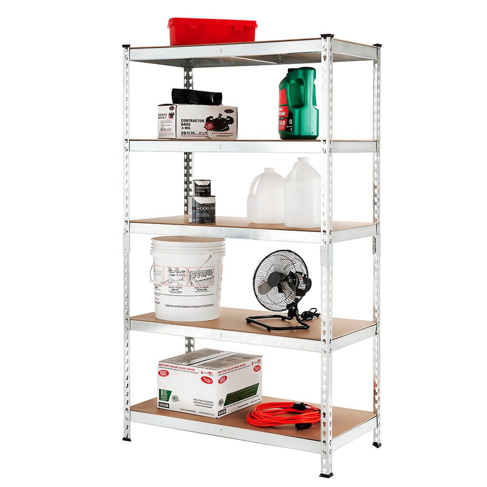 Method Storage Systems 5-Tier Heavy-Duty Rivet Shelving, 36"