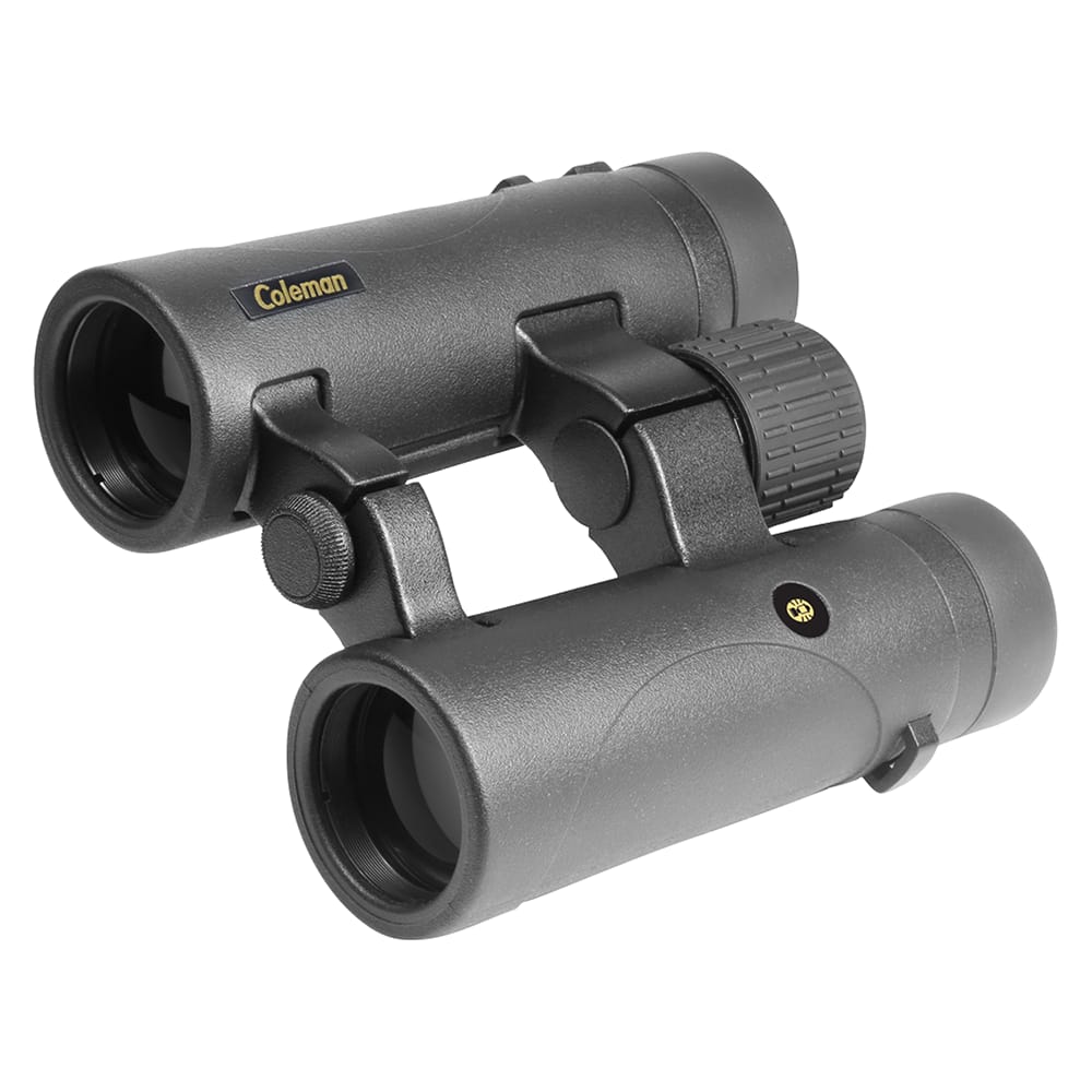 Coleman 8x34 HD Phase Coated Open Bridge Roof Porro Prism Binoculars, Gray