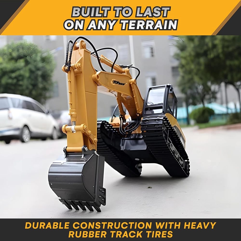 Top Race 15 Channel Remote Control Excavator with Remote