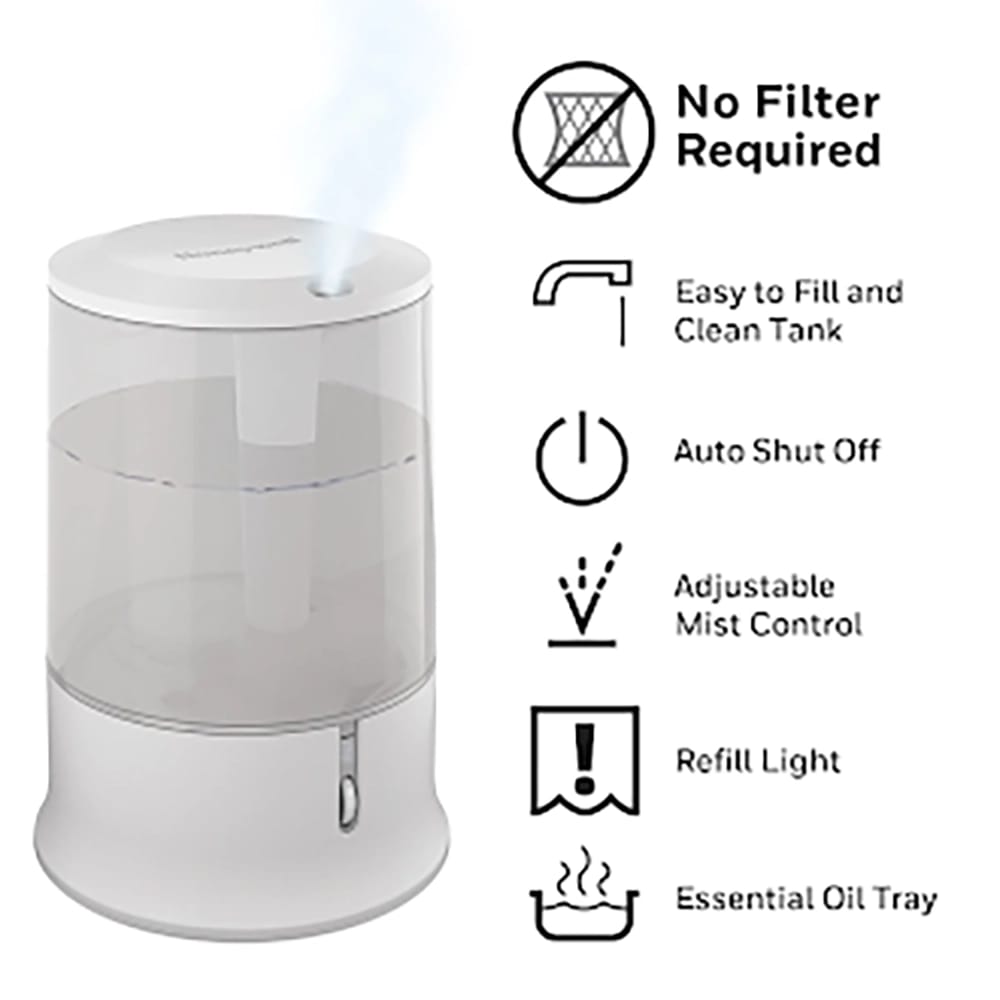 Honeywell Ultra Quiet Humidifier, White