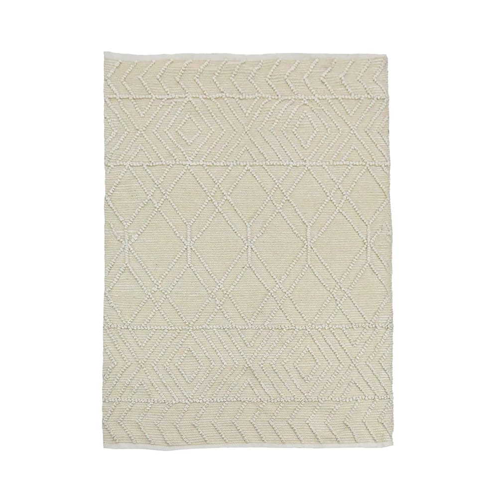 Hand Woven Polyester Indoor/Outdoor Rug, Sand, 4' x 6'