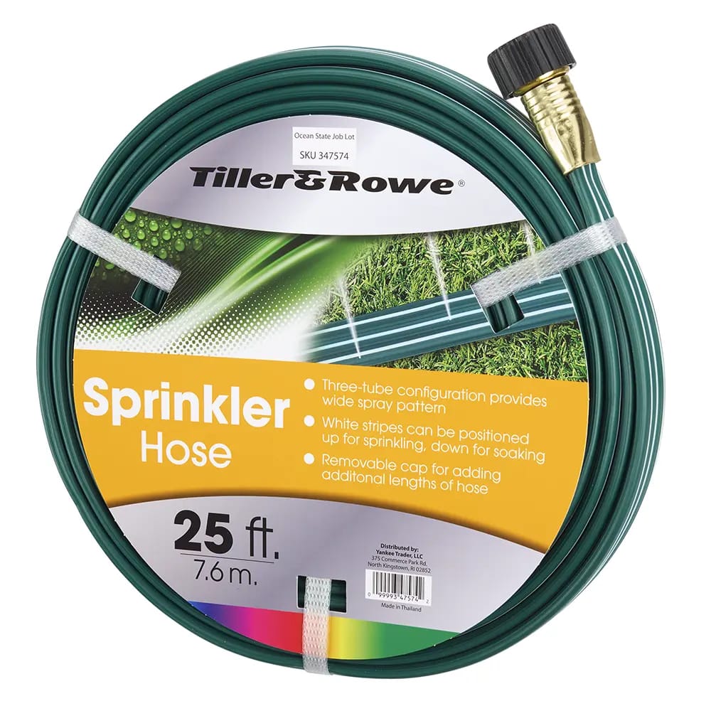 Tiller & Rowe Sprinkler Hose, 25'