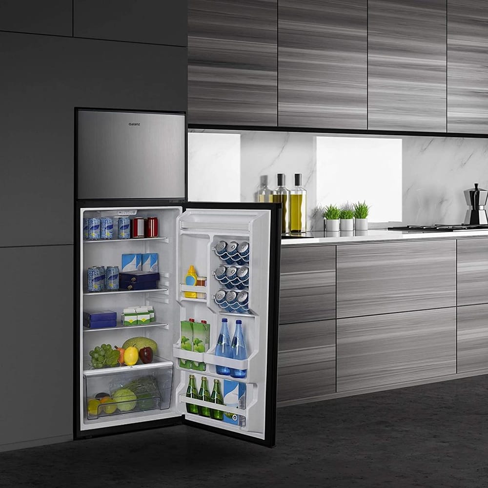 Galanz 12.0 cu.ft. Stainless Steel Top Mount Refrigerator