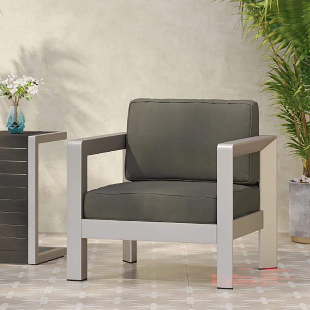 Aviara Club Chair, Gray