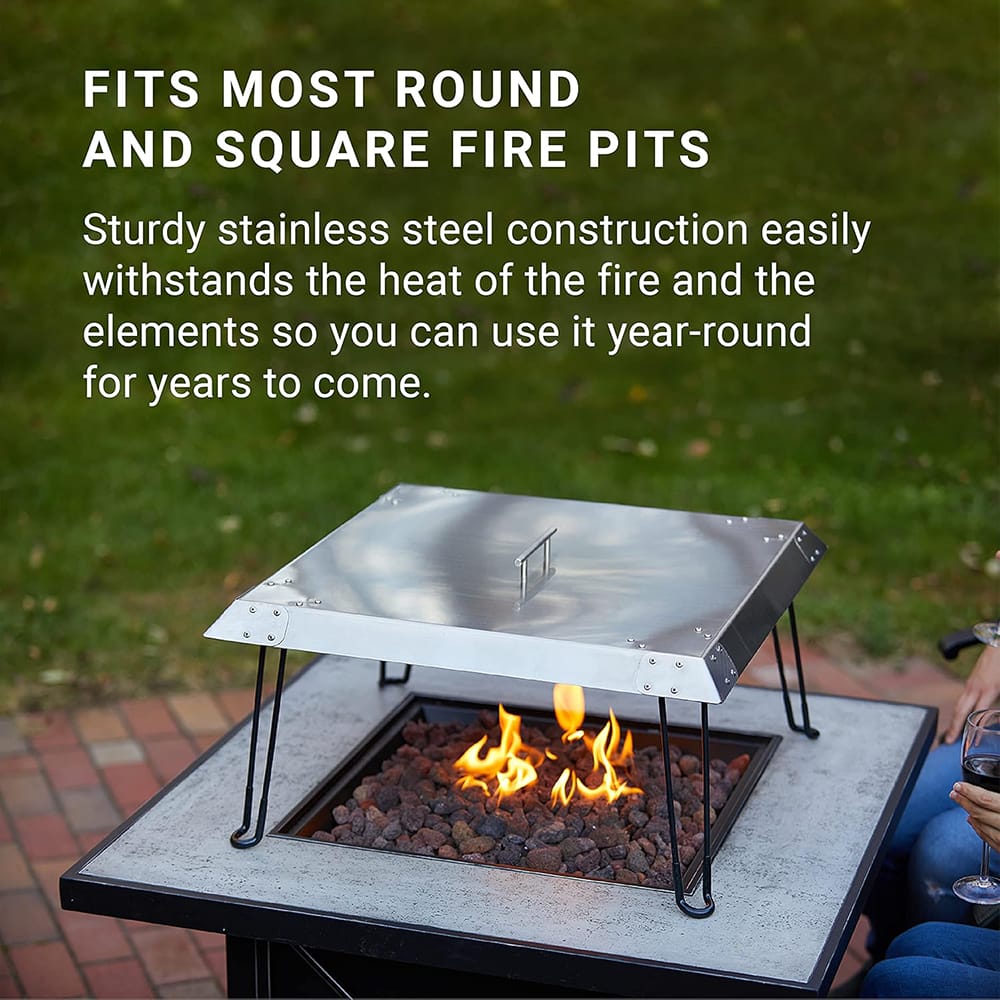 Radiate Stainless Steel Fire Pit Cover