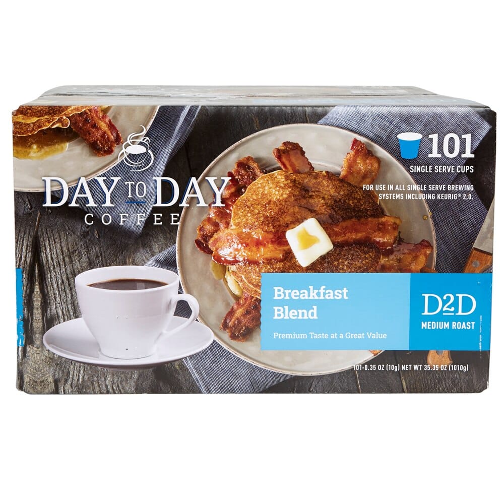 Day to Day Breakfast Blend Coffee, 101 Count