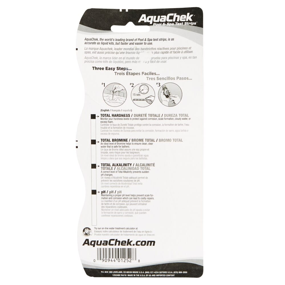 AquaChek Pool & Spa Test Strips, 50-Count