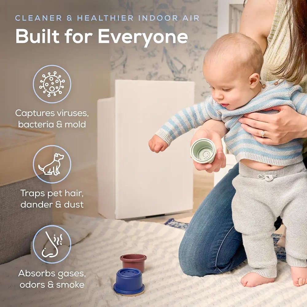 Intellipure Compact HEPA Air Purifier, White