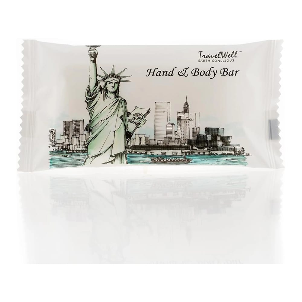 TravelWell Landscape Series Travel Size Toiletries, Shampoo/Body Lotion/Soap Bar, 20 Count each