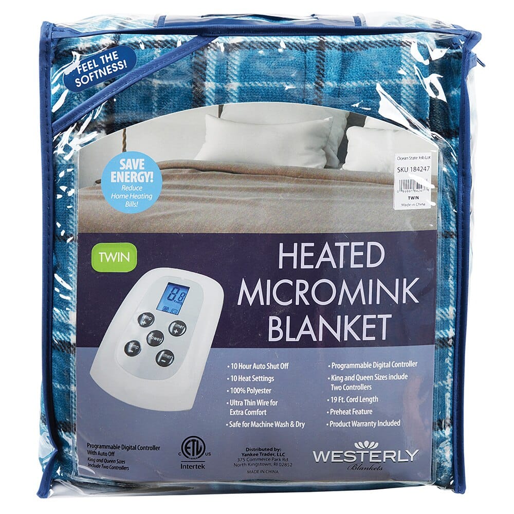 Westerly Twin Micromink Heated Blanket