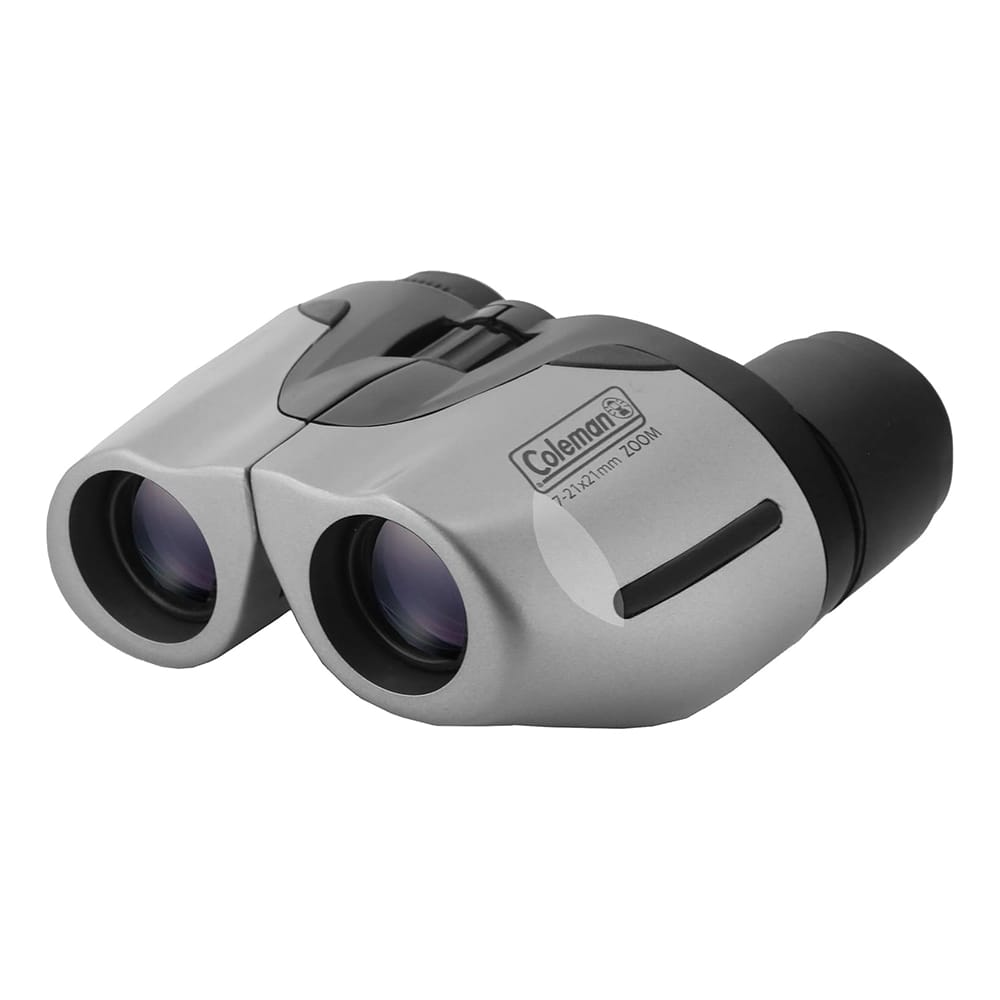 Coleman 7-21x21 Compact Zoom Binoculars, Silver