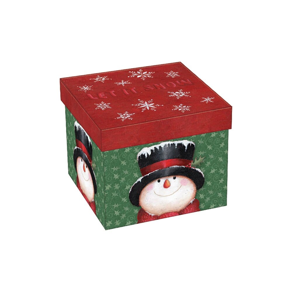 Medium Square Christmas Gift Box, 4.63"