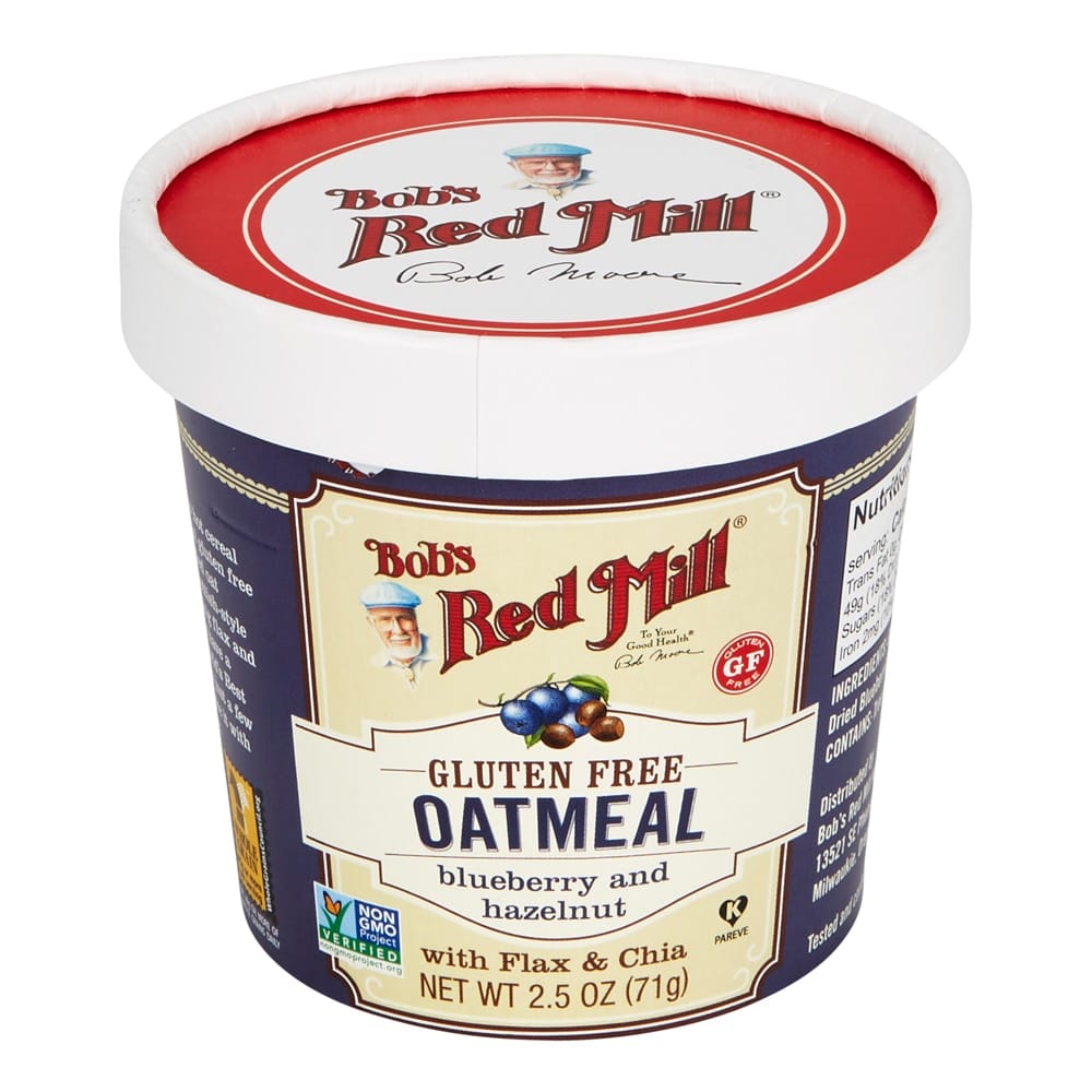Bob's Red Mill Blueberry and Hazelnut Oatmeal Cup, 2.5 oz