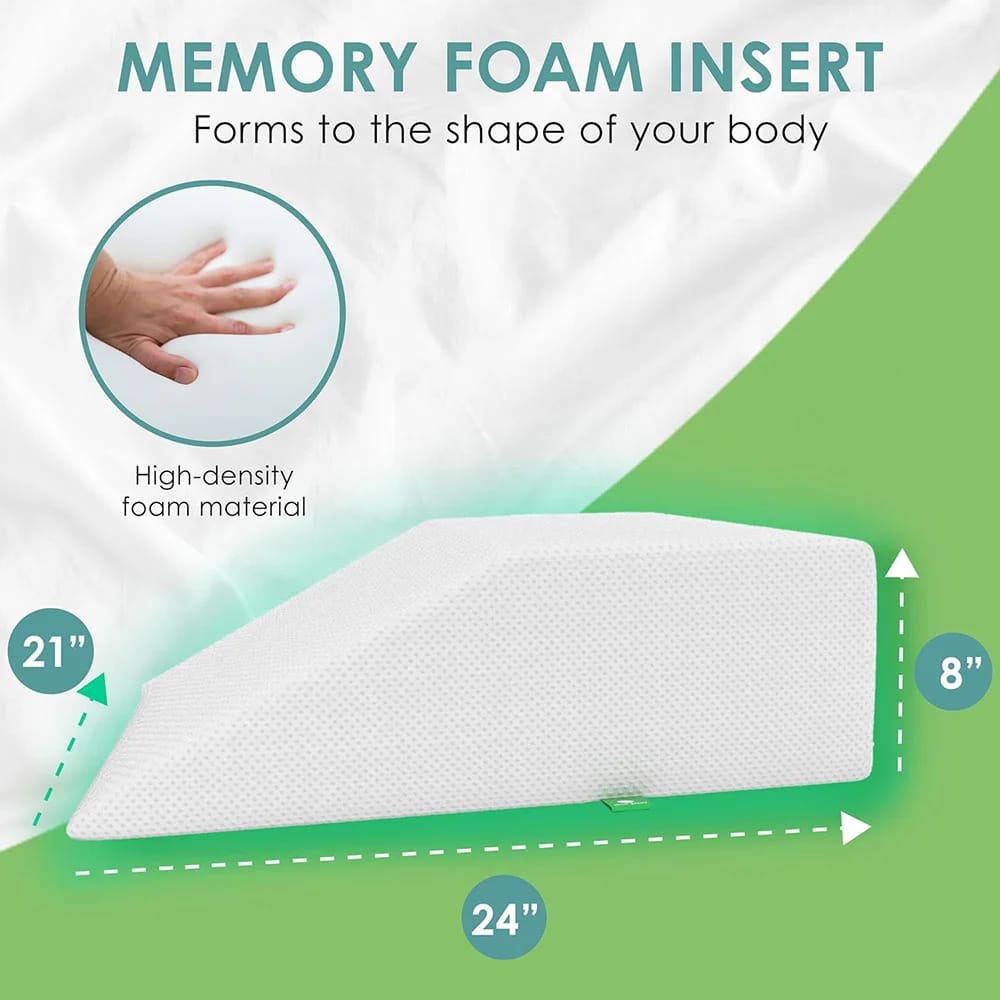 Cushy Form 8" Leg Elevation Pillow, White