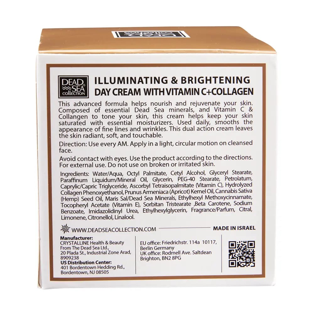 Dead Sea Vitamin C + Collagen Face Cream, 1.69 fl.