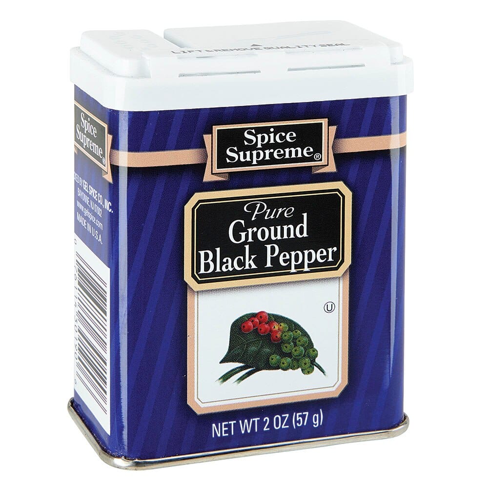 Spice Supreme Ground Black Pepper, 2 oz