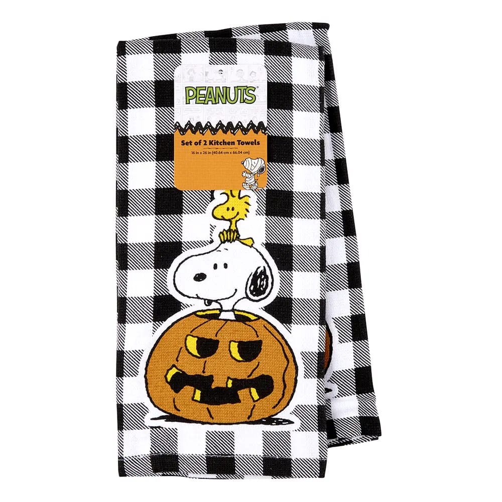 Disney, Peanuts & Garfield Halloween Kitchen Towels, 2pk.