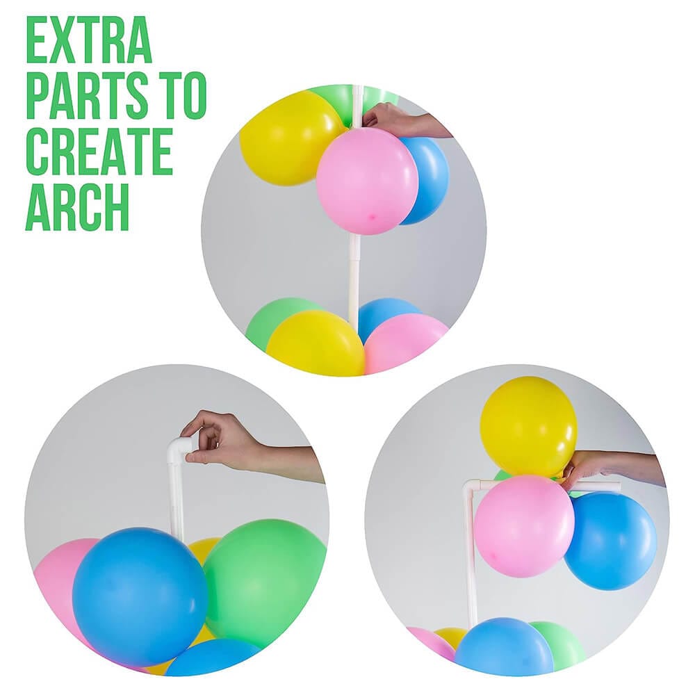 Prextex Balloon Column & Arch Kit with 19 Poles & 16 Connectors