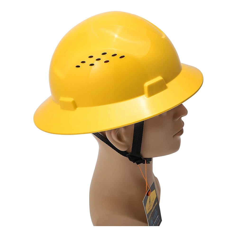 Noa Store Full Brim Hard Hat, Yellow