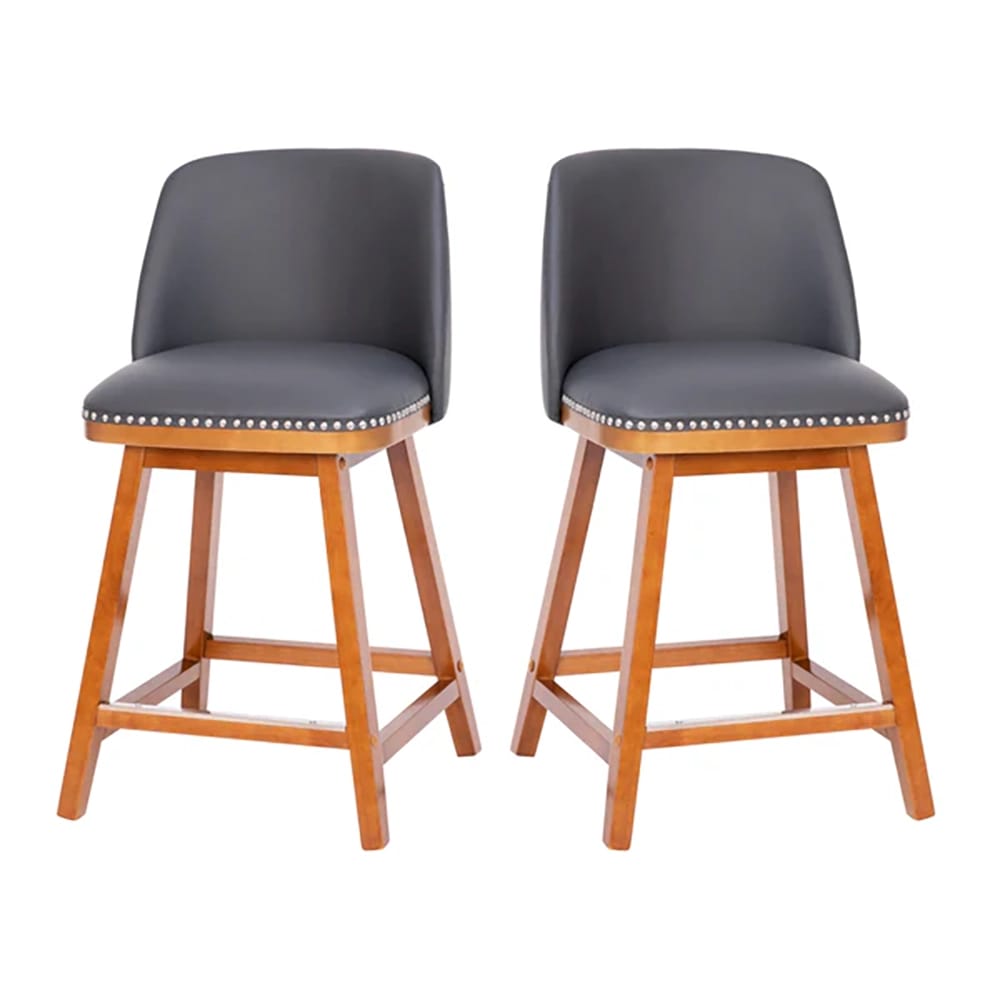 Flash Furniture Transitional Counter Stools, Set of 2, Gray