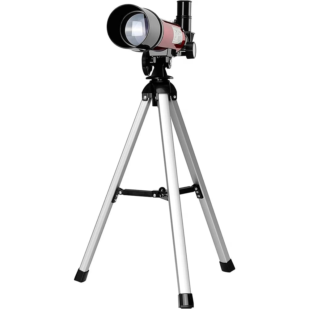 Coleman 360x50 Refractor Telescope Kit with Heavy-Duty Carrying Case, Red