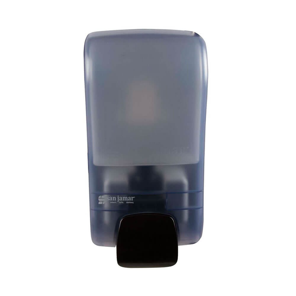 San Jamar Rely Manual Foaming Soap & Sanitizer Dispenser, Arctic Blue